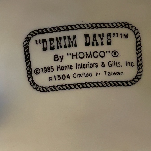 Denim Days Figurine #1504 After Chores By Homco 1985 Home Interiors - Picture 10 of 10